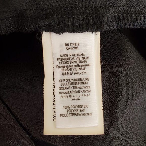 NWT BCBGeneration Black Metallic Bell Sleeve Dress XS - Picture 14 of 14